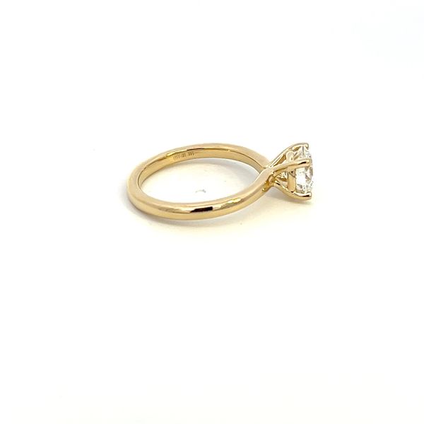 14K Lab Grown Diamond Round Center Engagement Ring Image 3 Kiefer Jewelers Lutz, FL