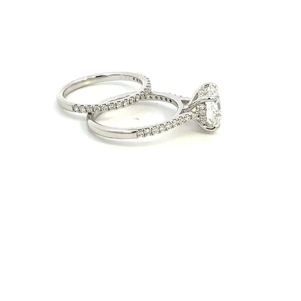 14K Lab Grown Diamond Round Center Engagement Ring Image 4 Kiefer Jewelers Lutz, FL