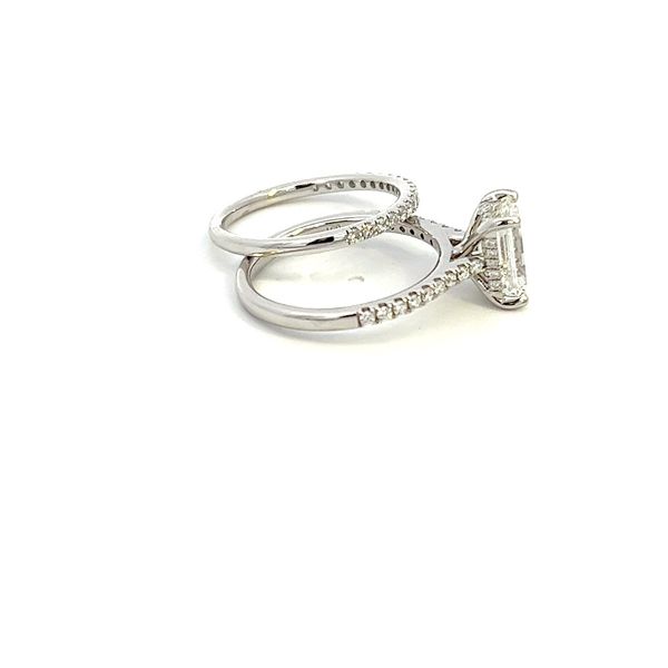14K Lab Grown Diamond Emerald Center Engagement Ring Image 3 Kiefer Jewelers Lutz, FL