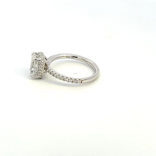 14K Lab Grown Diamond Rectangular Center Engagement Ring Image 3 Kiefer Jewelers Lutz, FL
