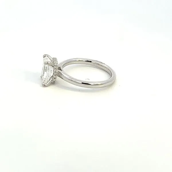 14K Lab Grown Diamond Radiant Center Engagement Ring Image 4 Kiefer Jewelers Lutz, FL