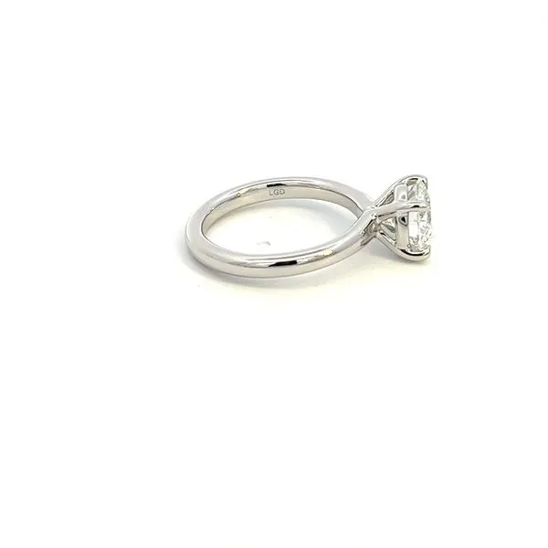 14K Lab Grown Diamond Round Center Engagement Ring Image 3 Kiefer Jewelers Lutz, FL