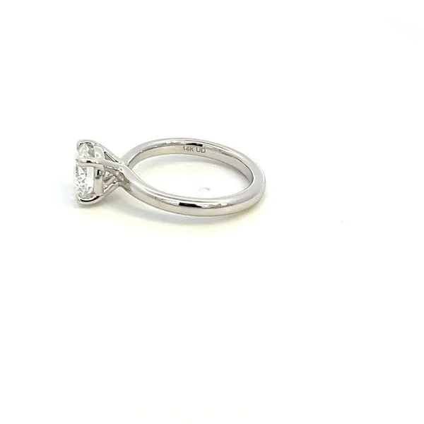 14K Lab Grown Diamond Round Center Engagement Ring Image 4 Kiefer Jewelers Lutz, FL