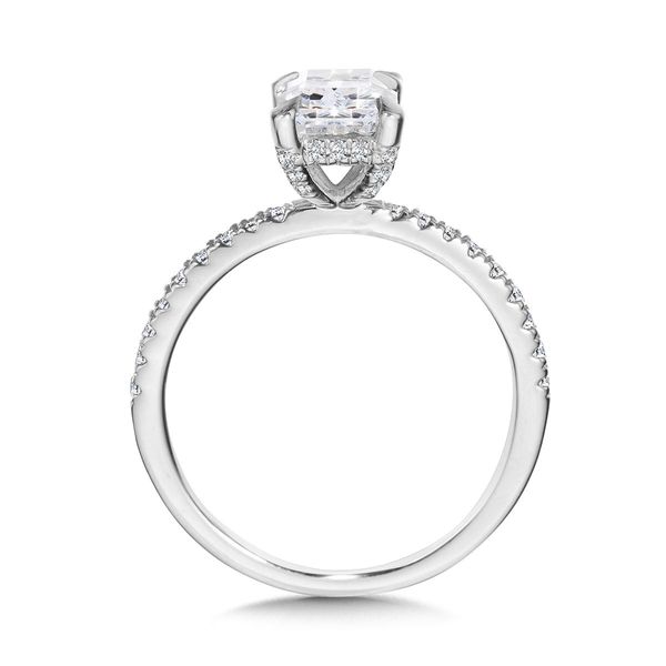 14K Lab Grown Emerald Cut Center Diamond Engagement Ring Image 2 Kiefer Jewelers Lutz, FL