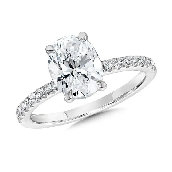 14K Lab Grown Oval Diamond Engagement Ring Kiefer Jewelers Lutz, FL