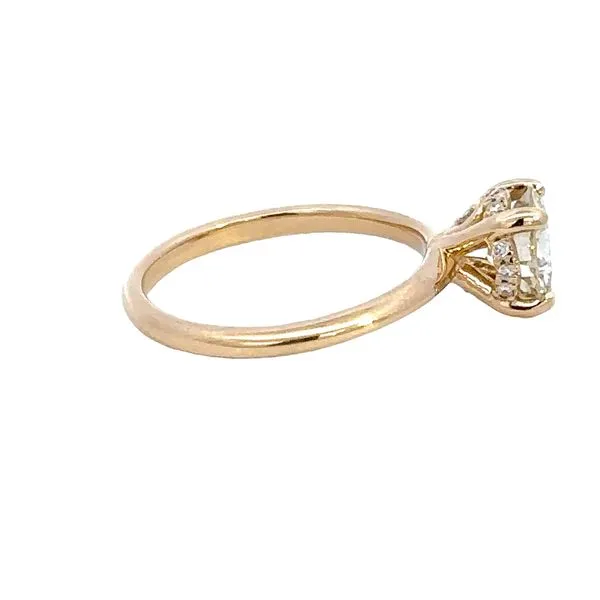 14K 1.52 Carat Diamond Hidden Halo Engagement Ring Image 3 Kiefer Jewelers Lutz, FL
