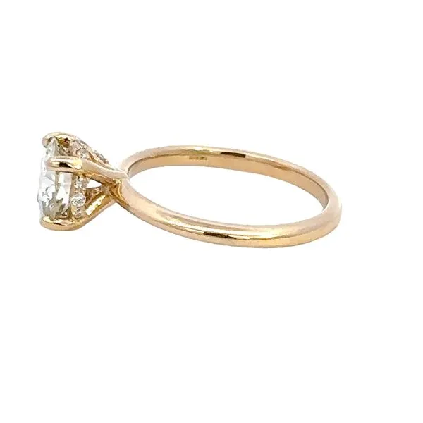 14K 1.52 Carat Diamond Hidden Halo Engagement Ring Image 4 Kiefer Jewelers Lutz, FL