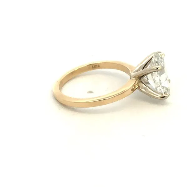 14KY 3.51CT Oval Solitaire Engagement Ring Image 3 Kiefer Jewelers Lutz, FL