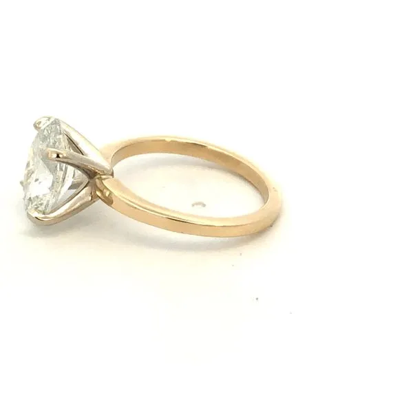 14KY 3.51CT Oval Solitaire Engagement Ring Image 4 Kiefer Jewelers Lutz, FL