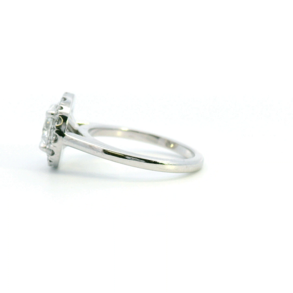Platinum 1.85CTW Diamond Halo Engagement Ring Image 4 Kiefer Jewelers Lutz, FL