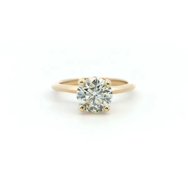 14KY 1.68CT Round Diamond Hidden Halo Engagment Ring Kiefer Jewelers Lutz, FL