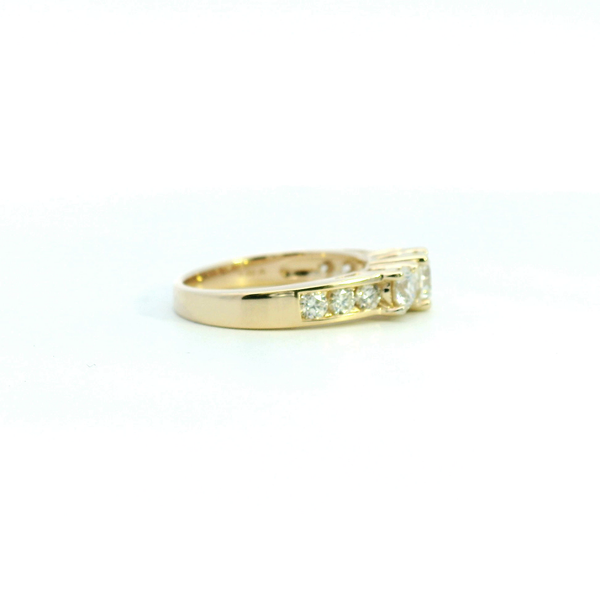 14KY 1.5CTW Three Stone Diamond Ring Image 3 Kiefer Jewelers Lutz, FL