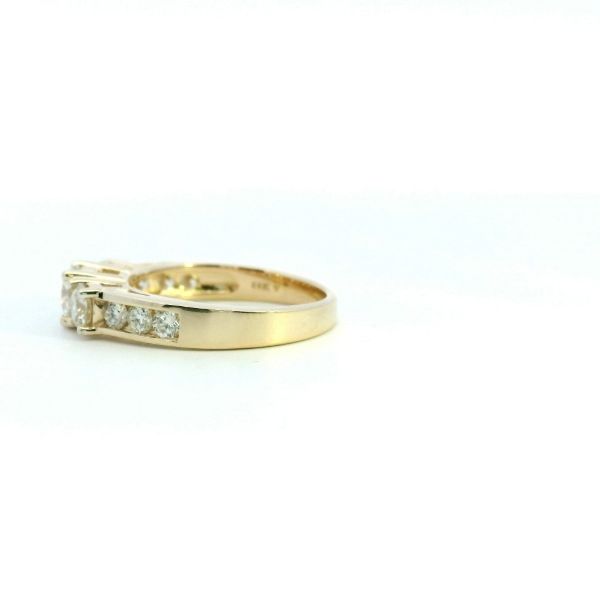 14KY 1.50ctw 3-Stone Diamond Ring Image 4 Kiefer Jewelers Lutz, FL