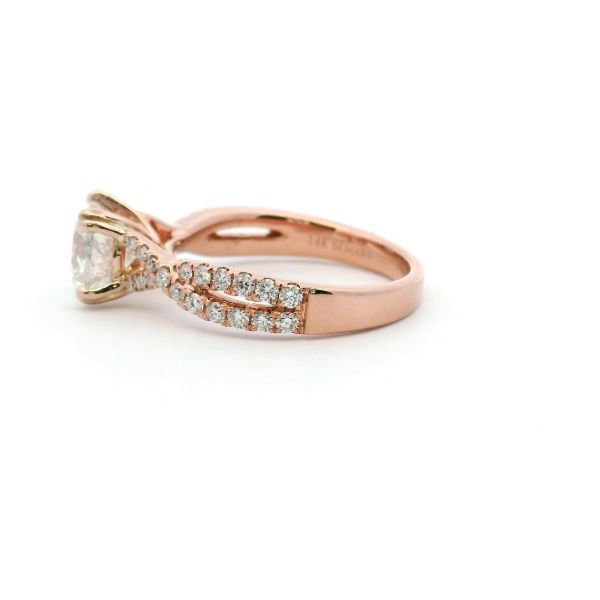 14KR 1.70CT Diamond Engagement Ring Image 4 Kiefer Jewelers Lutz, FL