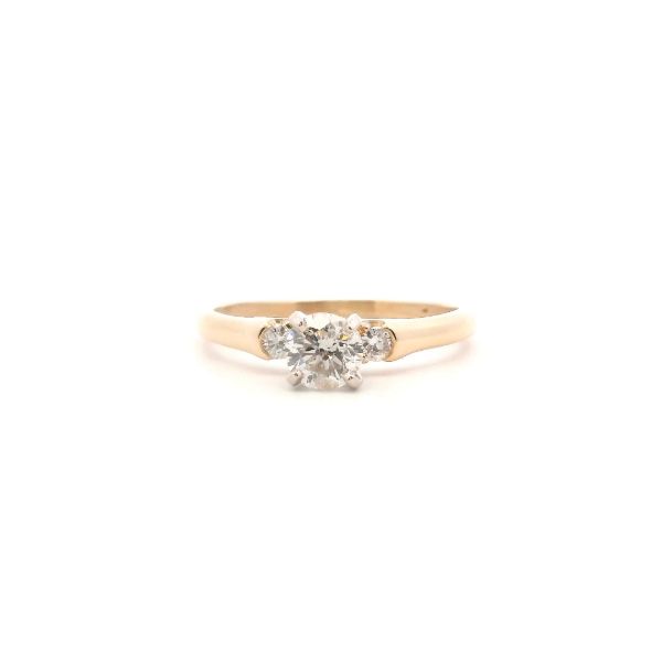 14KY 0.78CTW Diamond Three Stone Engagement Ring Kiefer Jewelers Lutz, FL