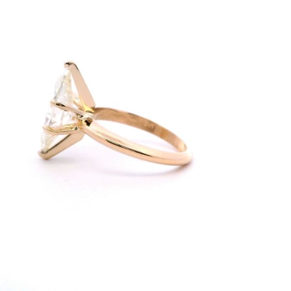 14KY 2.55CT Marquise Diamond Solitaire Engagement Ring Image 3 Kiefer Jewelers Lutz, FL