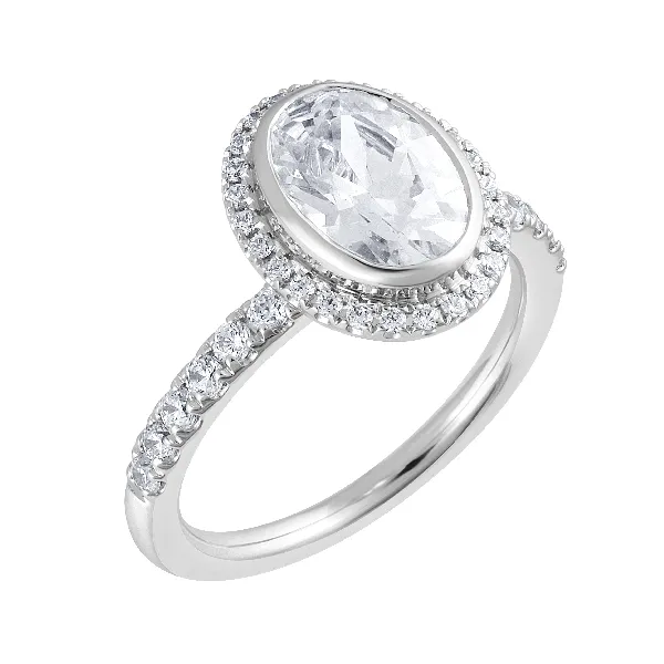 18KW 2.55CTW Oval Lab Grown Diamond Engagement Ring Kiefer Jewelers Lutz, FL