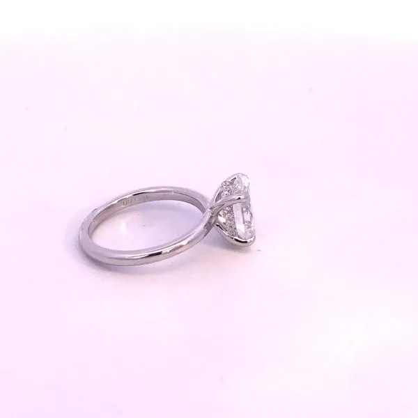 18KW 3.10CTW Oval Lab Grown Diamond Engagement Ring Image 3 Kiefer Jewelers Lutz, FL