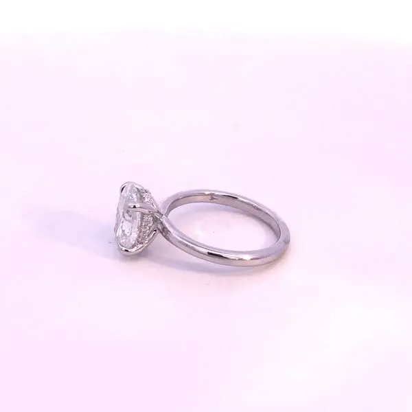 18KW 3.10CTW Oval Lab Grown Diamond Engagement Ring Image 4 Kiefer Jewelers Lutz, FL