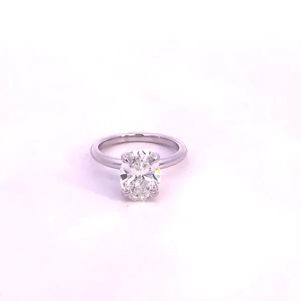 18KW 3.10CTW Oval Lab Grown Diamond Engagement Ring Kiefer Jewelers Lutz, FL