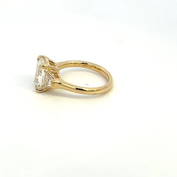 14K Lab Grown Diamond Radiant Center Engagement Ring Image 3 Kiefer Jewelers Lutz, FL