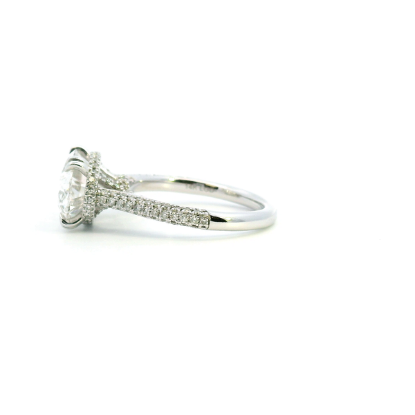 18KW 4.62CTW Oval Lab Grown Diamond Engagment Ring Image 4 Kiefer Jewelers Lutz, FL