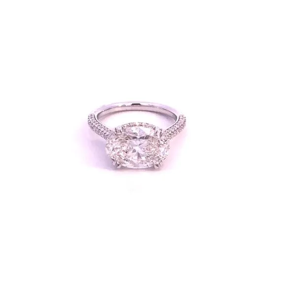 18KW 4.62CTW Oval Lab Grown Diamond Engagment Ring Kiefer Jewelers Lutz, FL