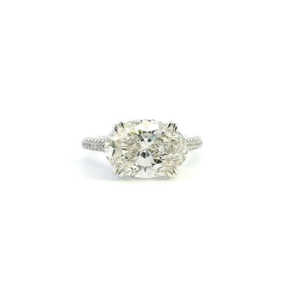 18KW 4.62CTW Oval Lab Grown Diamond Engagment Ring Kiefer Jewelers Lutz, FL