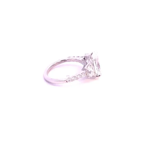 18KW 5.75CTW Oval Lab Grown Diamond Engagement Ring Image 3 Kiefer Jewelers Lutz, FL