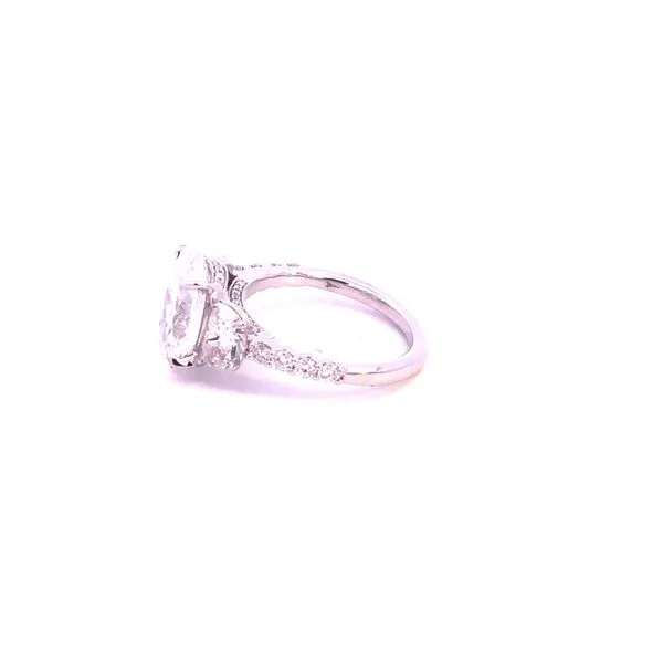 18KW 5.75CTW Oval Lab Grown Diamond Engagement Ring Image 4 Kiefer Jewelers Lutz, FL