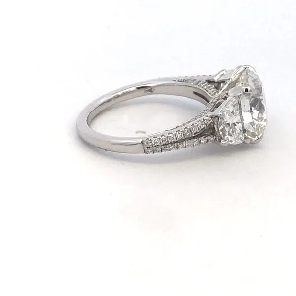 18KW Lab Grown 5.57CTW Diamond Engagement Ring Image 3 Kiefer Jewelers Lutz, FL