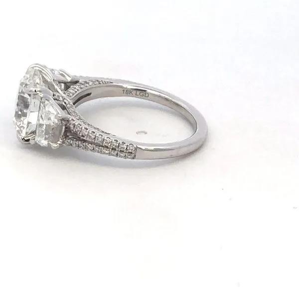 18KW Lab Grown 5.57CTW Diamond Engagement Ring Image 4 Kiefer Jewelers Lutz, FL