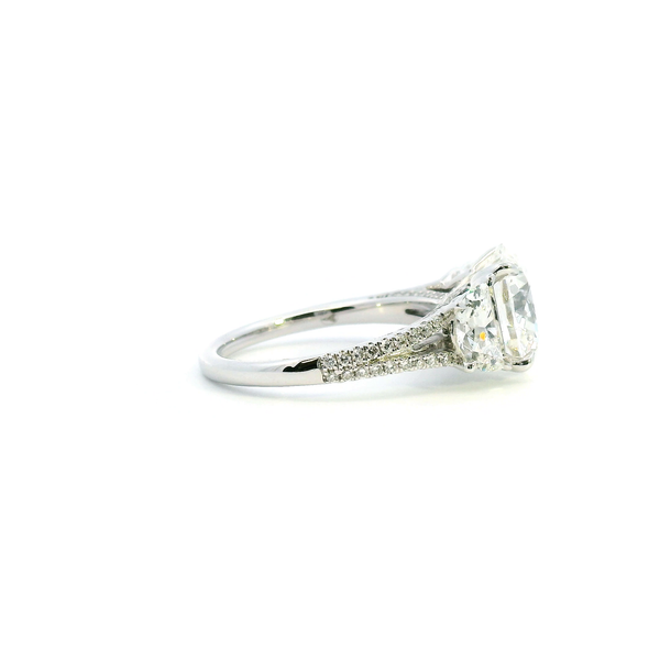 18KW Lab Grown 5.57CTW Diamond Engagement Ring Image 3 Kiefer Jewelers Lutz, FL