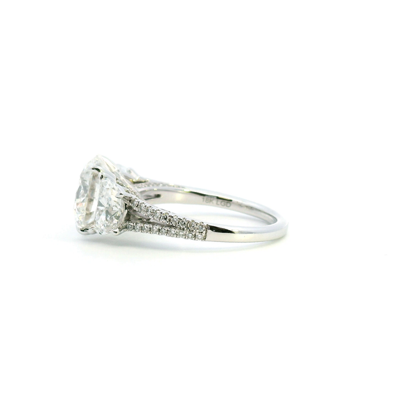 18KW Lab Grown 5.57CTW Diamond Engagement Ring Image 4 Kiefer Jewelers Lutz, FL
