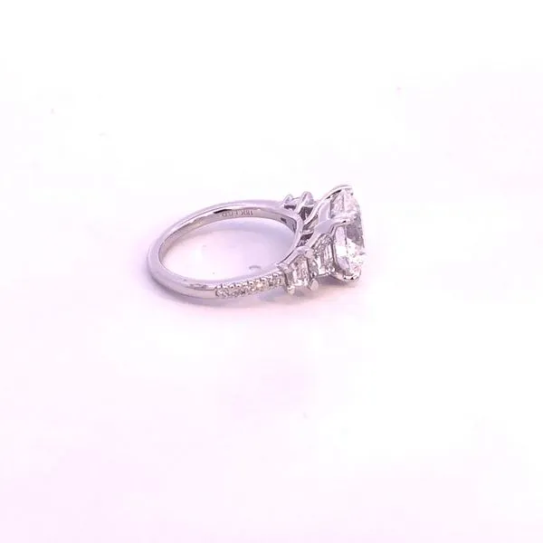 18KW 6.6CTW Round Lab Grown Diamond Engagement Ring Image 3 Kiefer Jewelers Lutz, FL