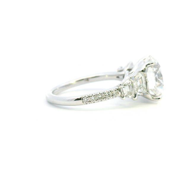 18KW 6.6CTW Round Lab Grown Diamond Engagement Ring Image 3 Kiefer Jewelers Lutz, FL
