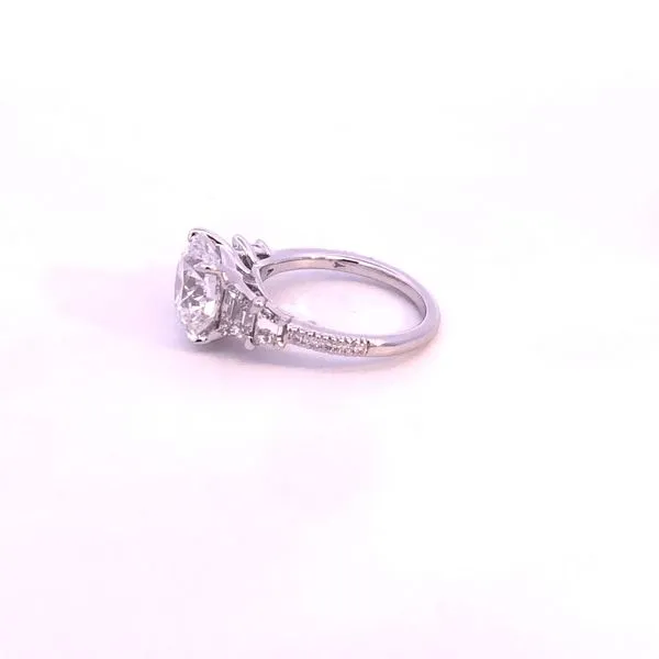 18KW 6.6CTW Round Lab Grown Diamond Engagement Ring Image 4 Kiefer Jewelers Lutz, FL