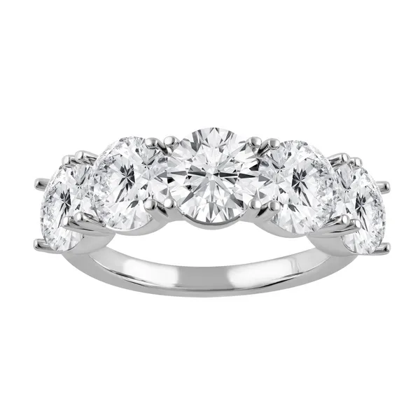 14KW Lab Grown Diamond Five Stone Ring Kiefer Jewelers Lutz, FL