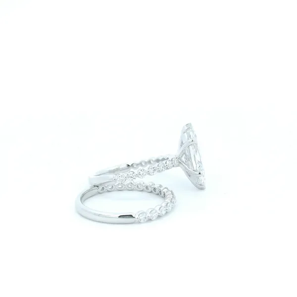 14KW Lab Grown Marquise Diamond Engement Set Image 3 Kiefer Jewelers Lutz, FL