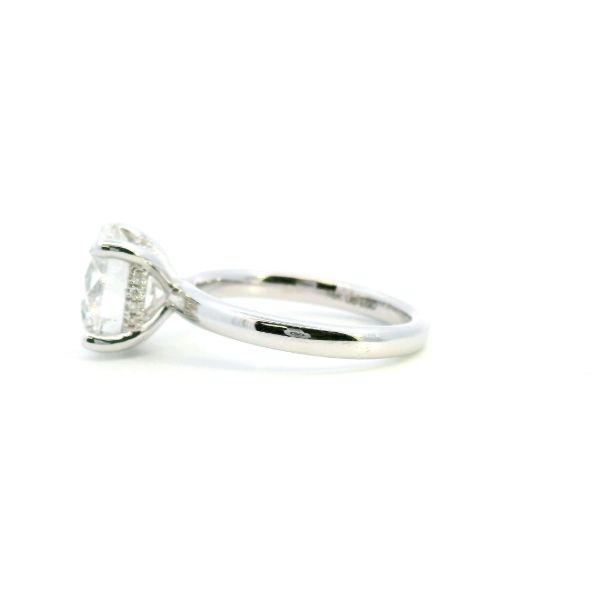 18KW 4.10CTW Round Lab Grown Diamond Engagement Ring Image 4 Kiefer Jewelers Lutz, FL