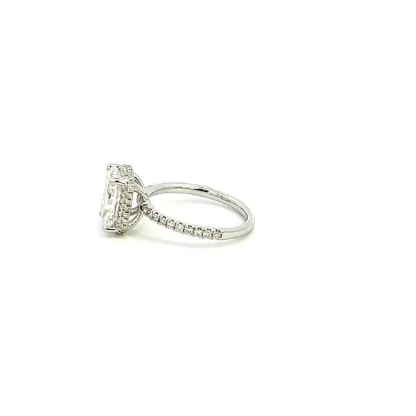 14K Lab Gown Diamond Radiant Cut Engagement Ring Image 4 Kiefer Jewelers Lutz, FL