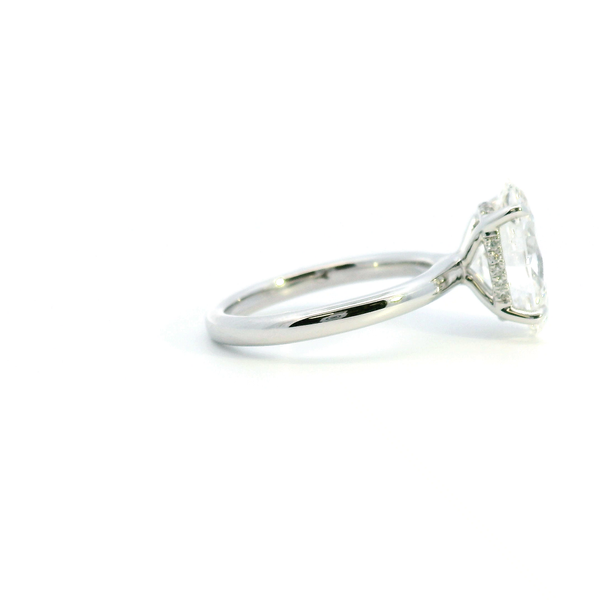 18KW 4.14CTW Oval Lab Grown Diamond Engagement Ring Image 3 Kiefer Jewelers Lutz, FL