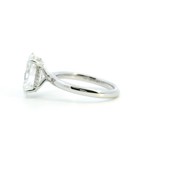 18KW 4.14CTW Oval Lab Grown Diamond Engagement Ring Image 4 Kiefer Jewelers Lutz, FL