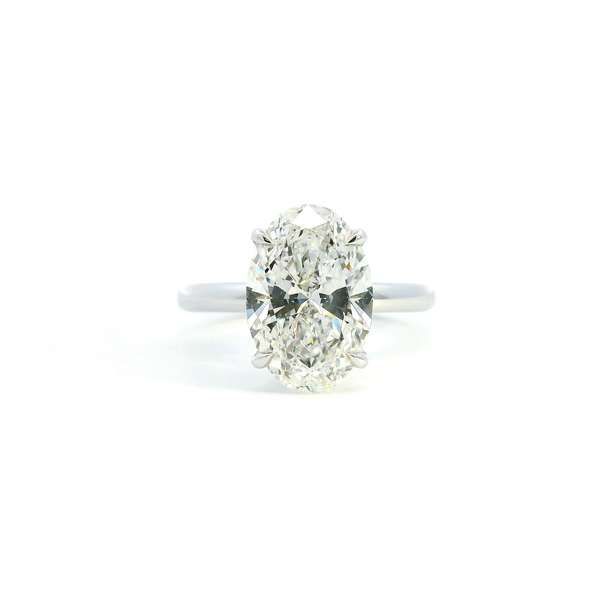 18KW 4.14CTW Oval Lab Grown Diamond Engagement Ring Kiefer Jewelers Lutz, FL