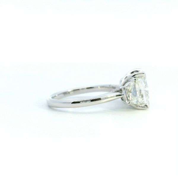 14KW 4.85CTW Lab Grown Cushion Cut Diamond Engagement Ring Image 3 Kiefer Jewelers Lutz, FL