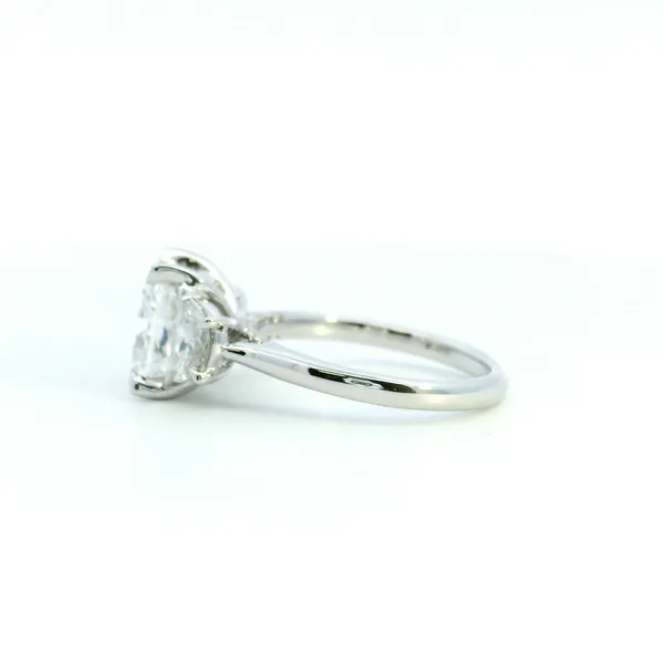14KW 4.85CTW Lab Grown Cushion Cut Diamond Engagement Ring Image 4 Kiefer Jewelers Lutz, FL