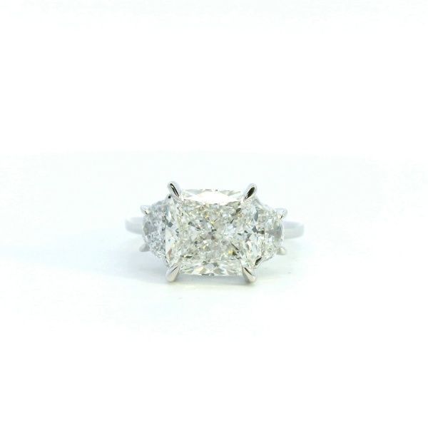 14KW 4.85CTW Lab Grown Cushion Cut Diamond Engagement Ring Kiefer Jewelers Lutz, FL