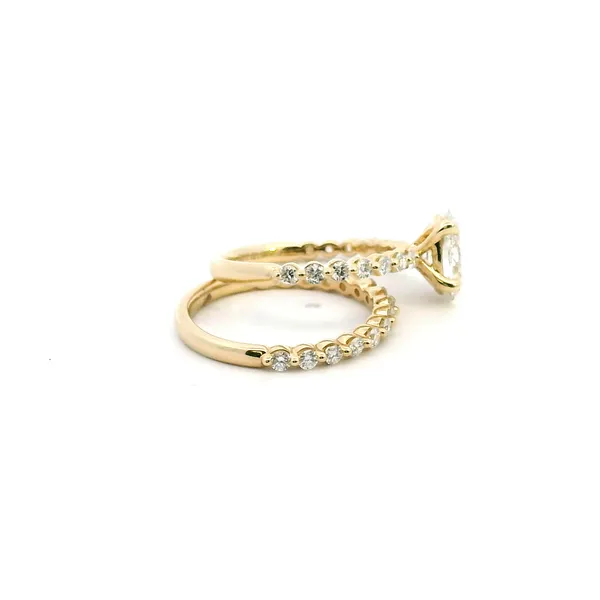 14KY 1.95CTW Lab Grown Oval Diamond Engagement Ring with Wedding Band Set Image 3 Kiefer Jewelers Lutz, FL