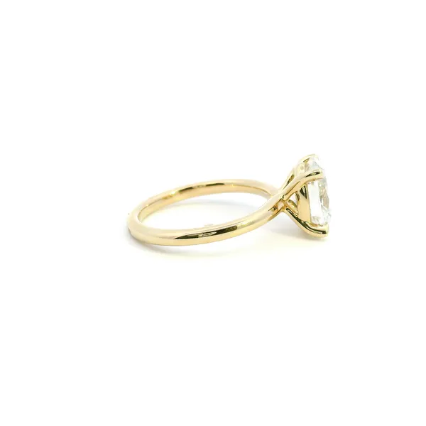 14KY Lab Grown Oval Diamond Solitaire Engagement Ring Image 3 Kiefer Jewelers Lutz, FL