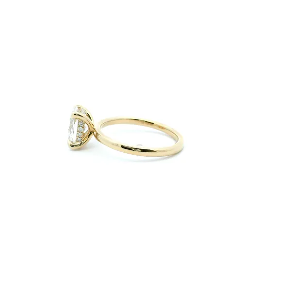 14KY 1.62CTW Lab-Grown Oval Diamond Engagement Ring Image 4 Kiefer Jewelers Lutz, FL